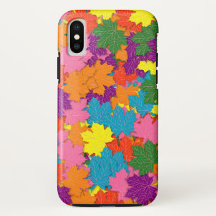 Colourful maple leaves pattern Case-Mate iPhone case