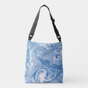 Colourful Marble Art Pattern. Crossbody Bag