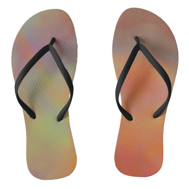 Colourful Marble Clouds Jandals (Footbed)