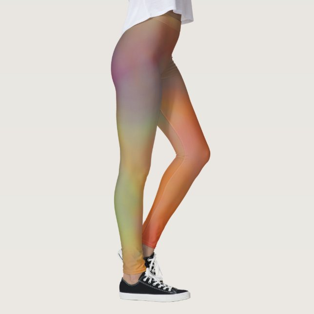 Colourful Marble Clouds Leggings (Right)