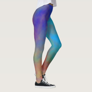 Colourful Marble Clouds Leggings