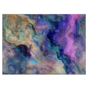 Colourful marble cutting board