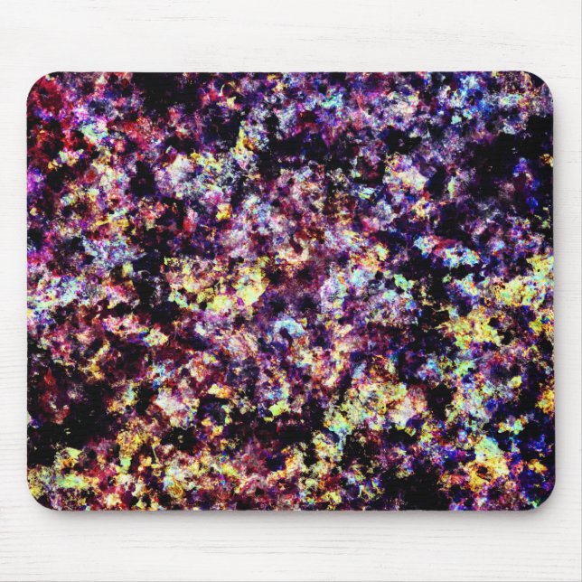 Colourful Marble Flakes Pattern Mouse Pad (Front)