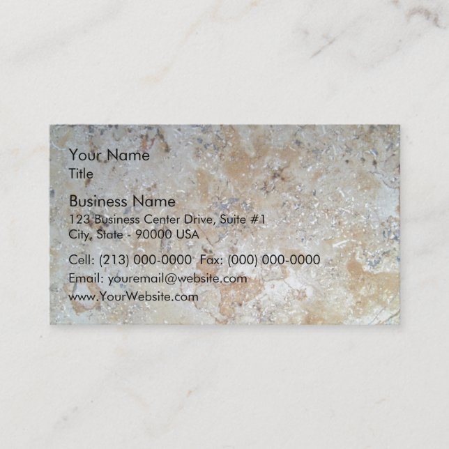 Colourful Marble Patterns Business Card (Front)