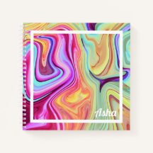 Colourful Marble Personalised Sketch