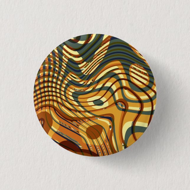 Colourful marble seamless abstract 3 cm round badge (Front)