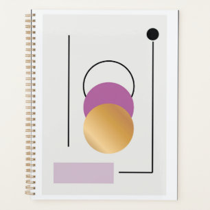 Colourful marble texture Planner
