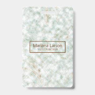 Colourful Marbled ID Badge