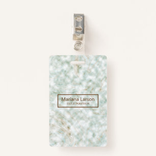 Colourful Marbled ID Badge