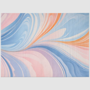 Colourful Marbled Paper Art Tissue Paper