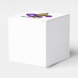 Colourful Mardi Gras Fleur De Lis Favour Box