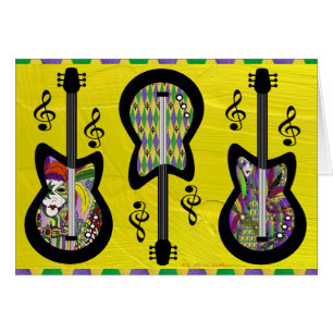 Colourful Mardi Gras Guitars