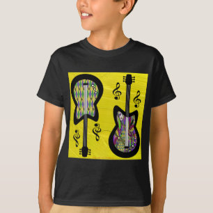 Colourful Mardi Gras Guitars T-Shirt