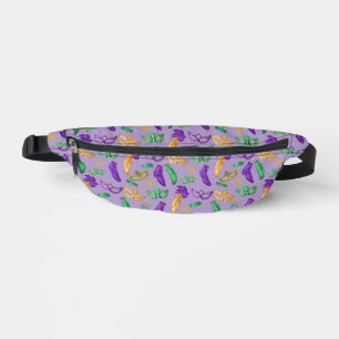 Colourful Mardi Gras patterned Bum Bags