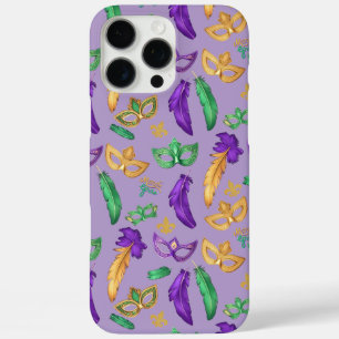 Colourful Mardi Gras patterned iPhone 16 Pro Max Case