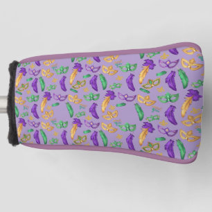 Colourful Mardi Gras patterned  Golf Head Cover