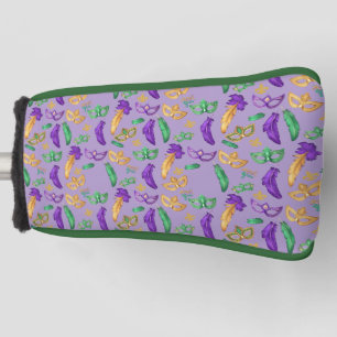 Colourful Mardi Gras patterned  Golf Head Cover