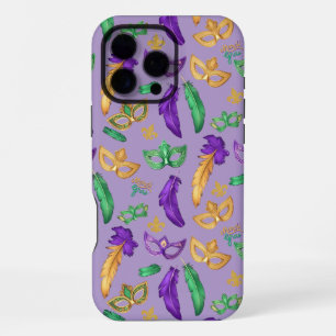 Colourful Mardi Gras patterned  iPhone 16 Pro Max Case