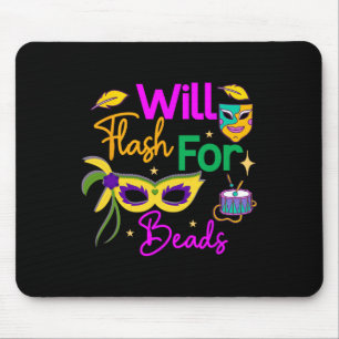 Colourful Mardi Gras Will Flash For Beads Mouse Pad