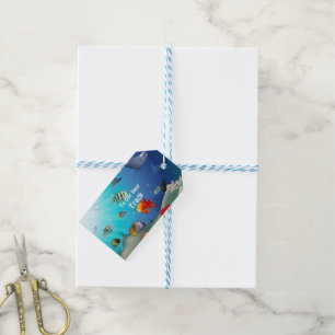 Colourful Marine Creatures Gift Tags