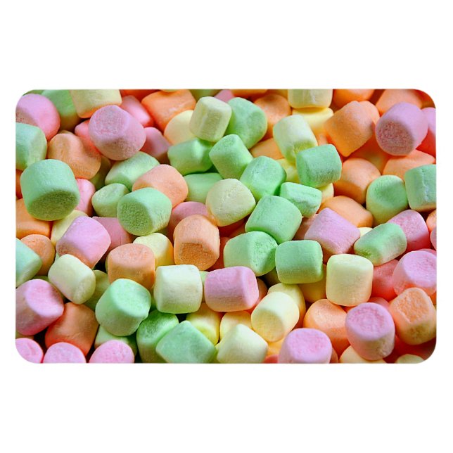 Colourful marshmallows print magnet (Horizontal)