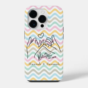 Colourful Matching Besties Iphone 14 Pro Case