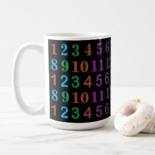 Colourful Math Numbers Coffee Mug