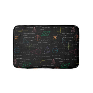 Colourful Mathematics Equations Math Formulas  Bath Mat