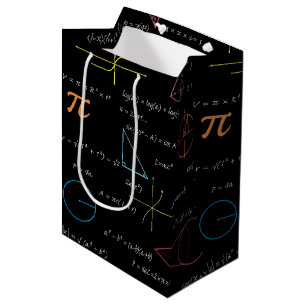 Colourful Mathematics Equations Math Formulas  Medium Gift Bag