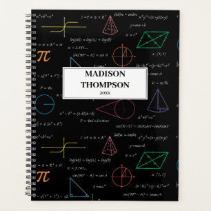 Colourful Mathematics Equations Math Formulas  Planner