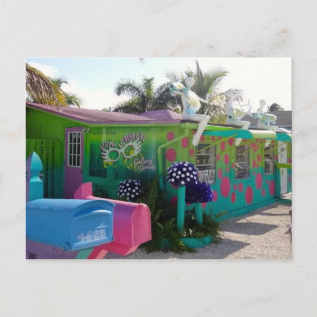 Colourful Matlacha Pine Island Florida Postcard (Front)