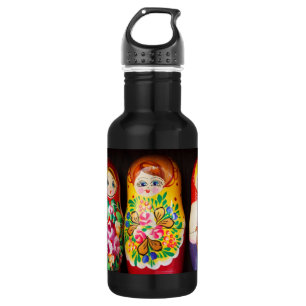 Colourful Matryoshka Dolls 532 Ml Water Bottle