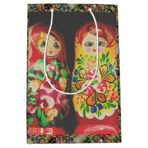 Colourful Matryoshka Dolls Large Gift Bag