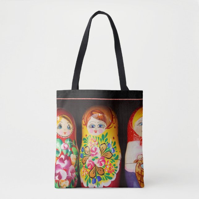 Colourful Matryoshka Dolls Tote Bag (Front)