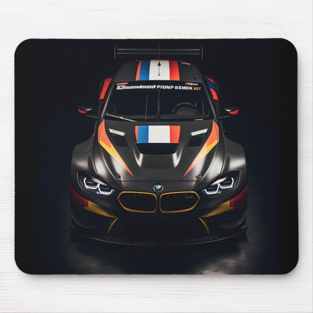 Colourful Matte Race Car Mouse Pad Enhance mat (Front)