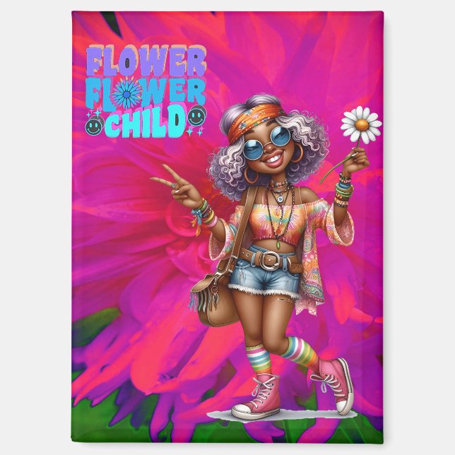 Colourful-Me Hippie Chic Magnet (Front)