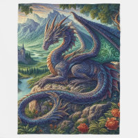 Colourful, Mediaeval Dragon castle