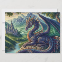 Colourful, Mediaeval Dragon castle