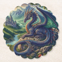 Colourful, Mediaeval Dragon castle