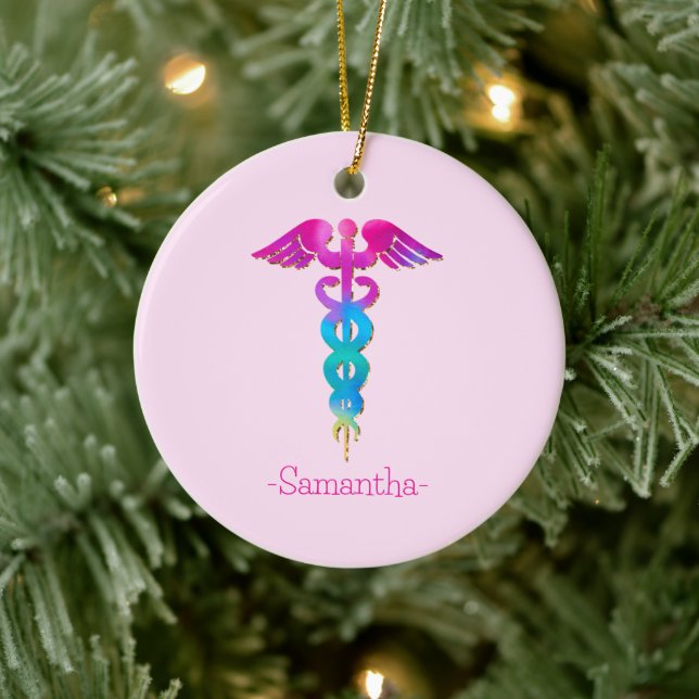 Colourful Medical Sign Ceramic Tree Decoration (Tree)