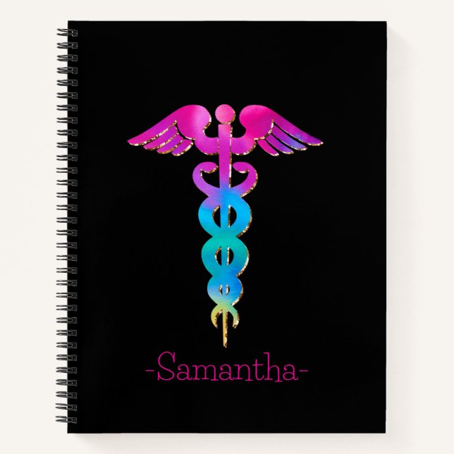 Colourful Medical Sign Notebook (Front)
