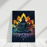 Colourful Meditating Buddha Universe Wall Art<br><div class="desc">Colourful Meditating Buddha Universe Wall Art</div>