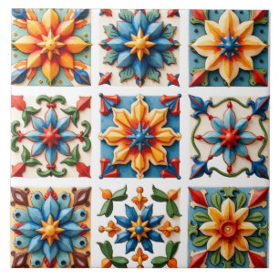 Colourful,Mediterranean,mosaic, Tile