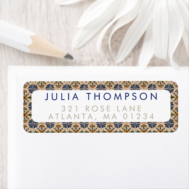 Colourful Mediterranean Vintage Floral Pattern (Insitu)