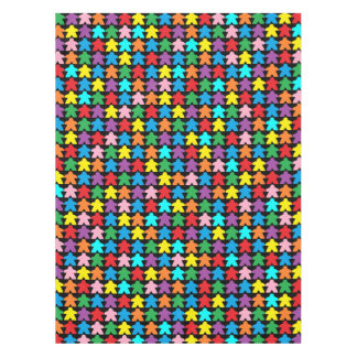 Colourful Meeples for Tabletop boardgamers Tablecloth