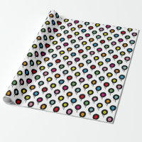 Colourful Melting Vinyl Record Dot Pattern