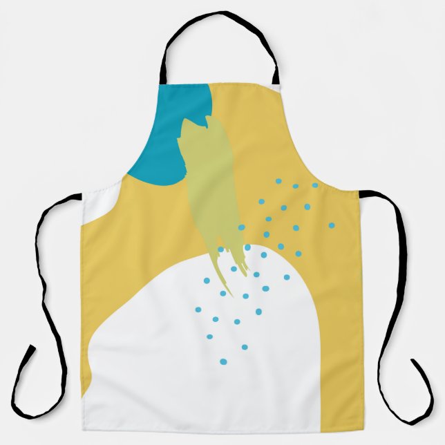 Colourful Memphis design background vintage80's, 9 Apron (Front)