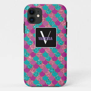 Colourful Mermaid Glitter - Personalise Your Own Case-Mate iPhone Case