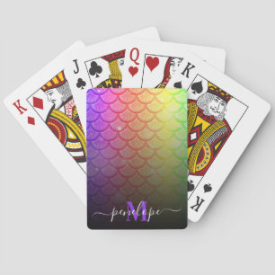 Colourful Mermaid Playing Cards