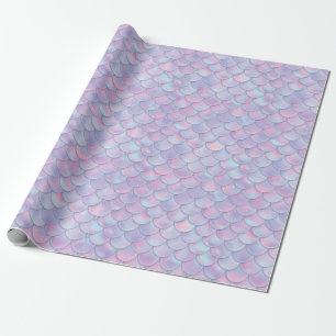 Colourful Mermaid Scale All Ages Birthday Wrapping Paper